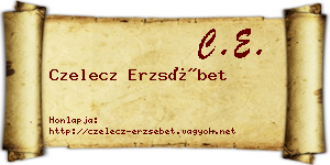 Czelecz Erzsébet névjegykártya
